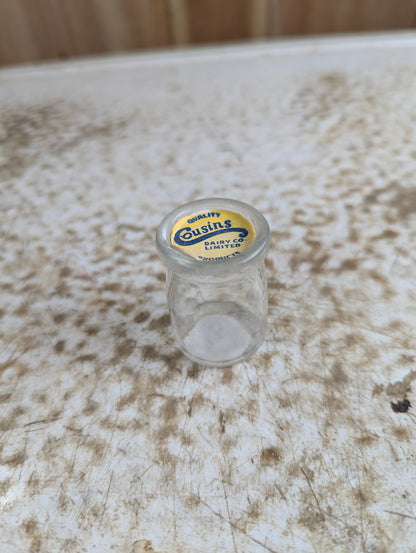 1950s Cousin's Dairy Bradford Creamer Bottle
