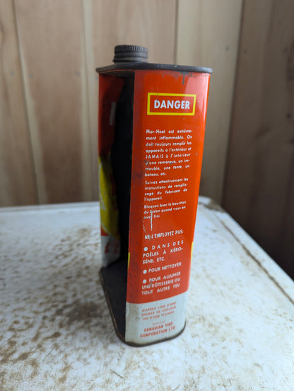 Vintage Canadian Tire MorHeat Fuel Pint Tin
