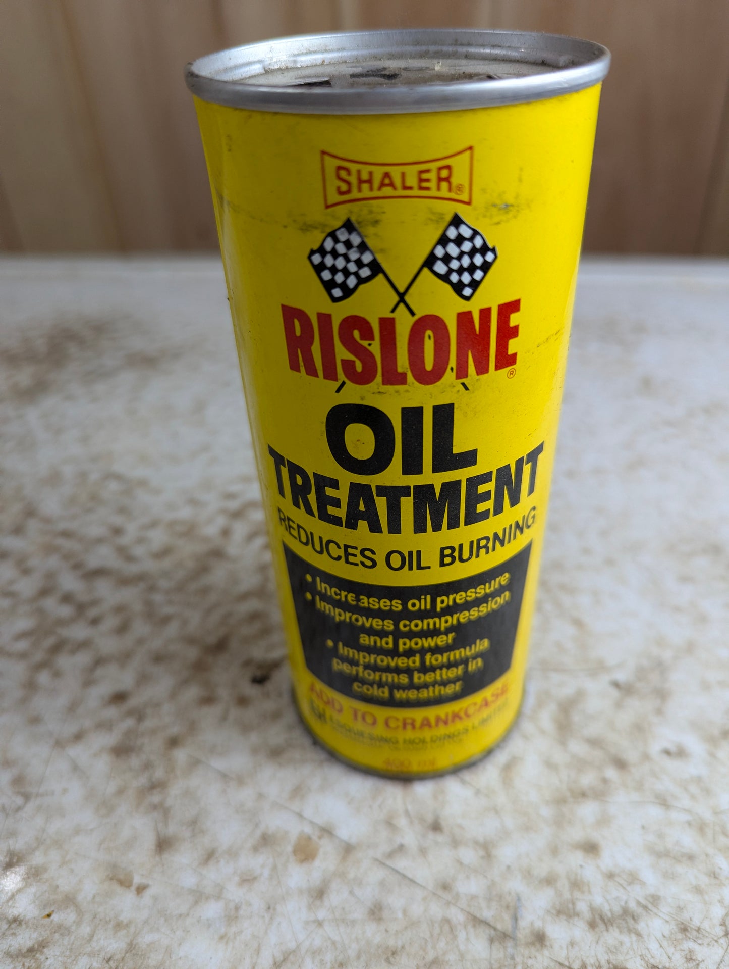 Vintage Shaler Rislone Oil Treatment Can