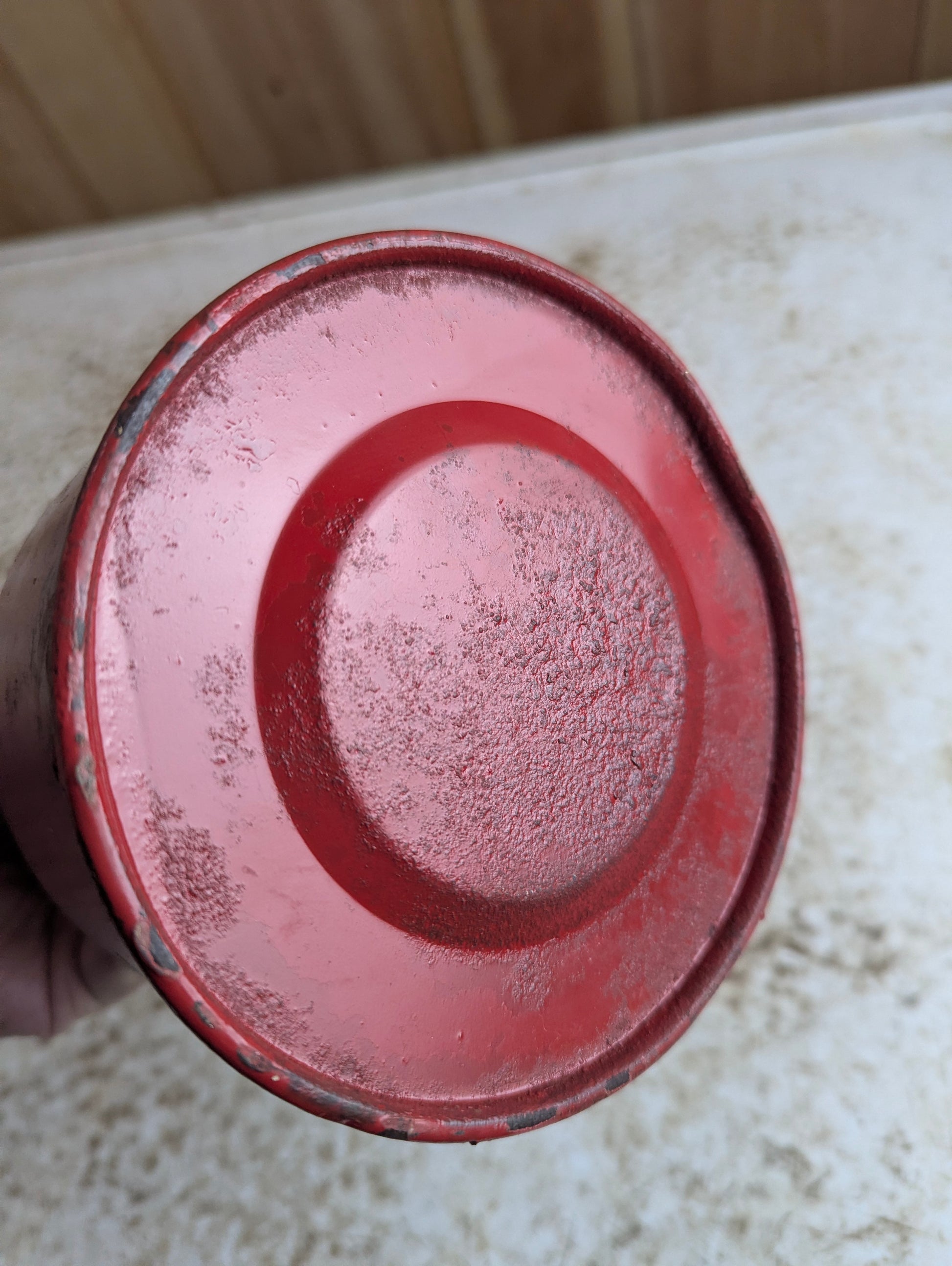 Vintage Safety Flare Smudge Pot Repainted