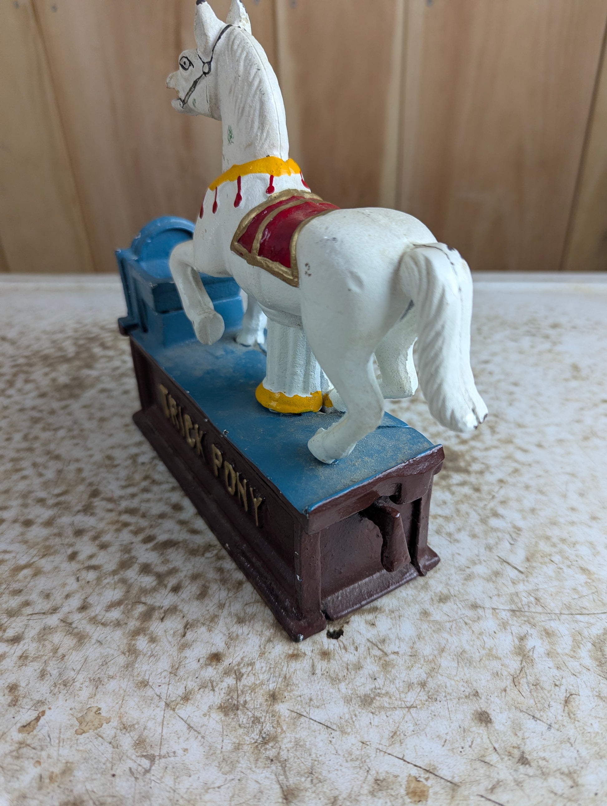 Vintage Cast Iron "Trick Pony" Mechanical Bank