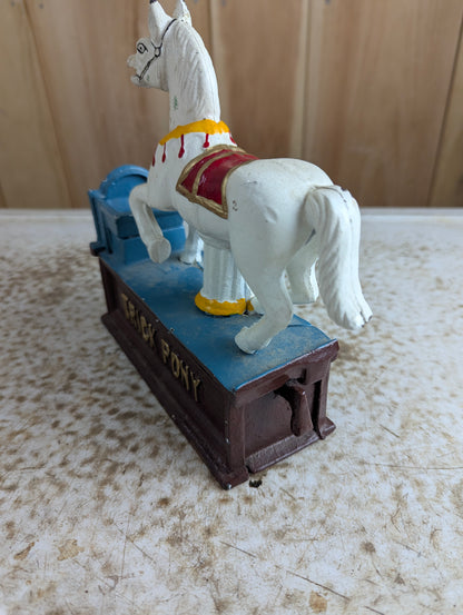 Vintage Cast Iron "Trick Pony" Mechanical Bank