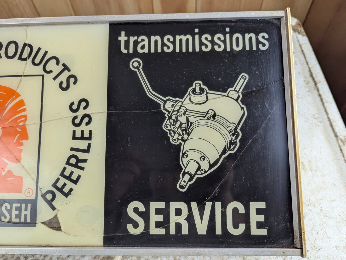 Vintage Tecumseh 25" x 10" Lighted Dealer Sign