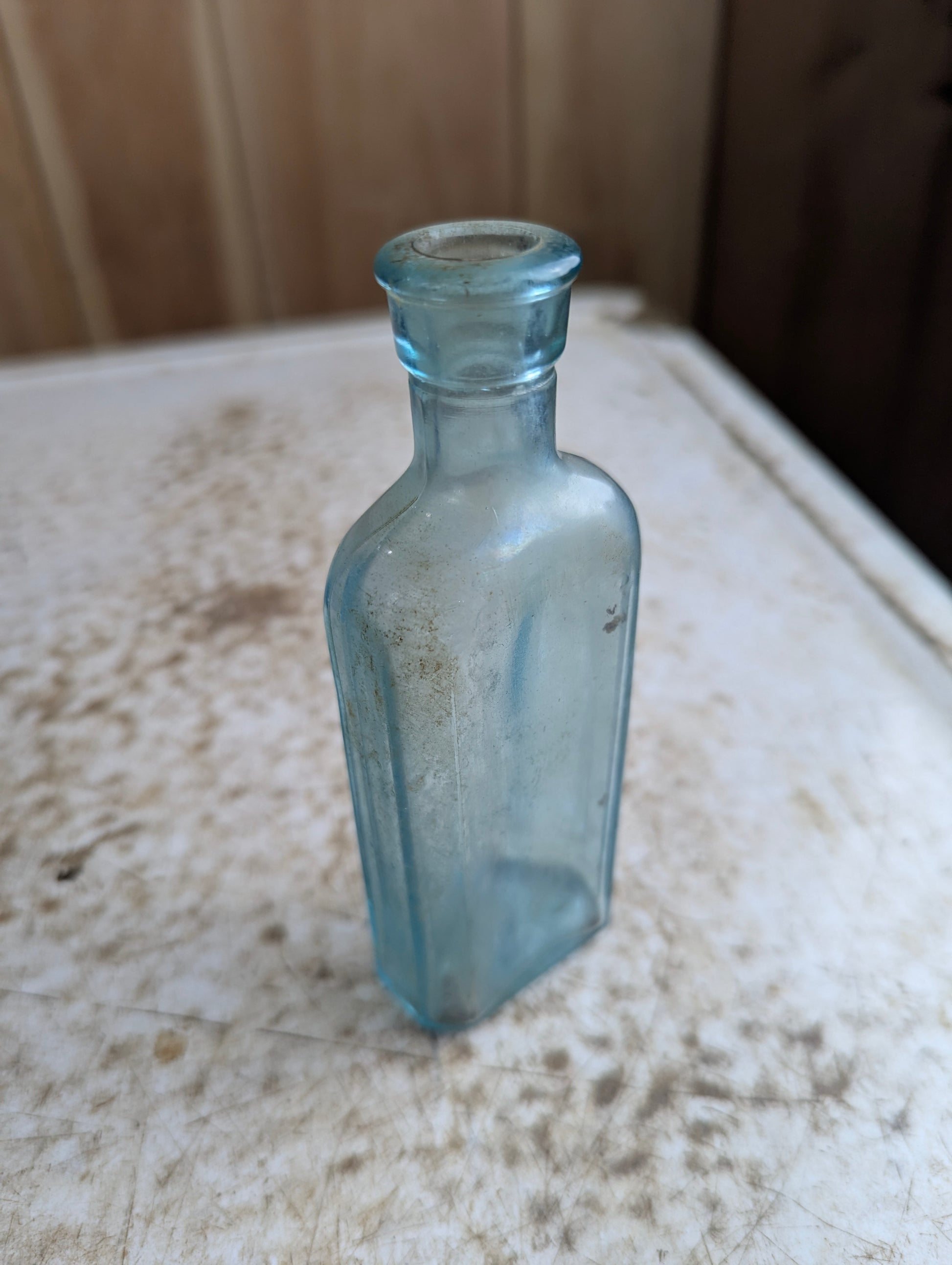 1890s Dr. D. Jayne's Tonic Vermifuge Patent Medicine Aqua Glass Bottle