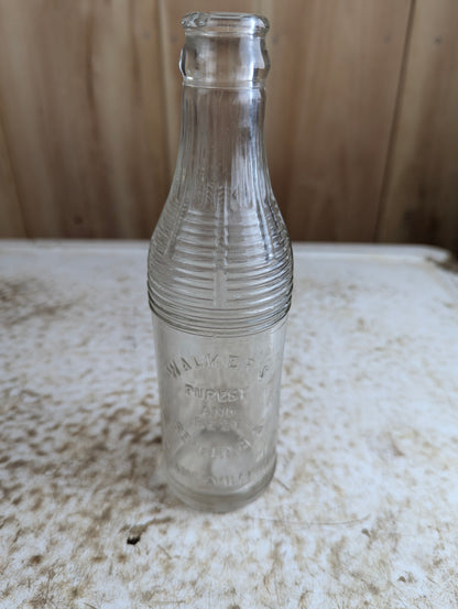 Vintage Walker's Beverages Orangeville 'Purest and Best' 6.5oz Soda Bottle