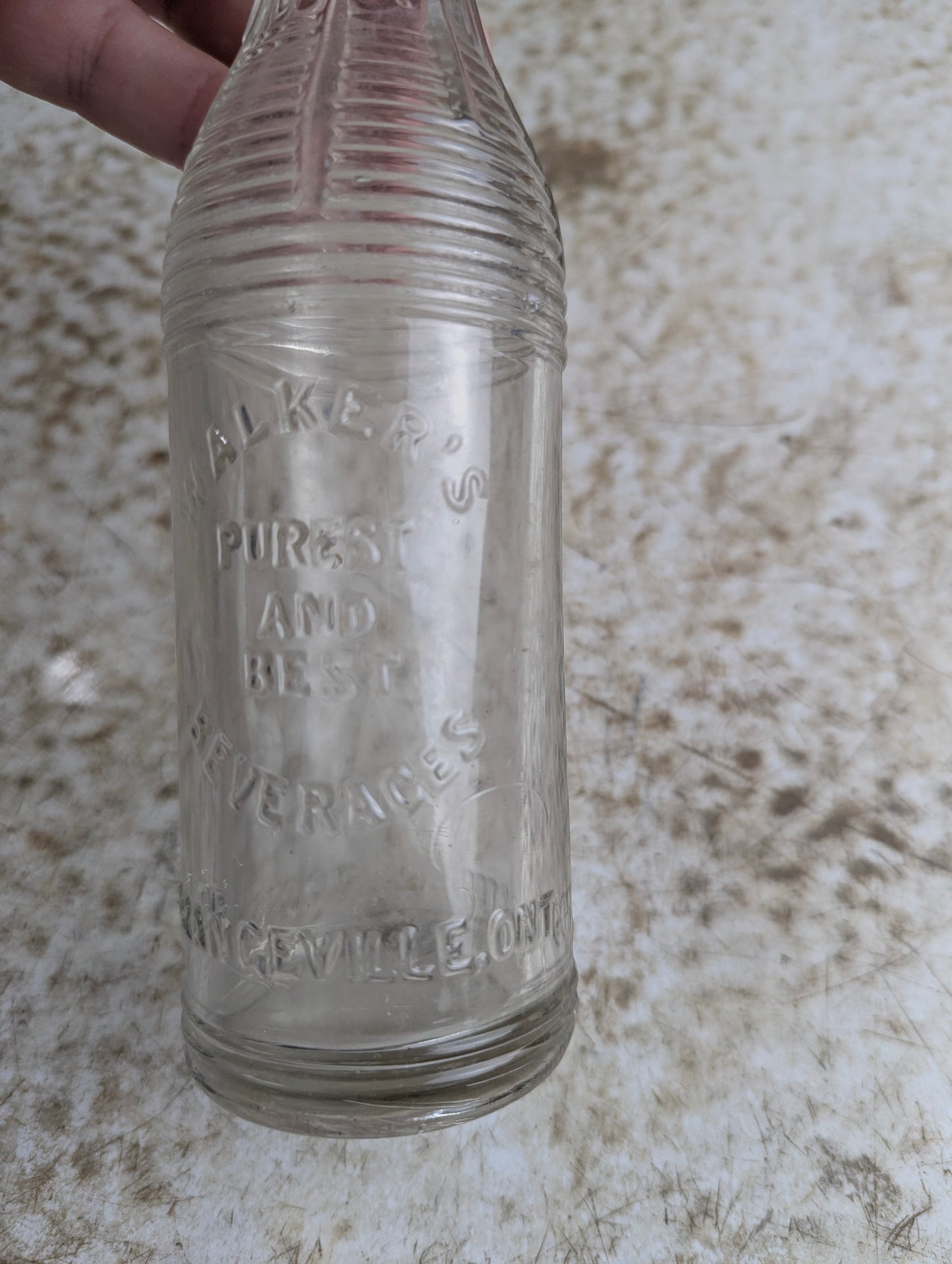 Vintage Walker's Beverages Orangeville 'Purest and Best' 6.5oz Soda Bottle