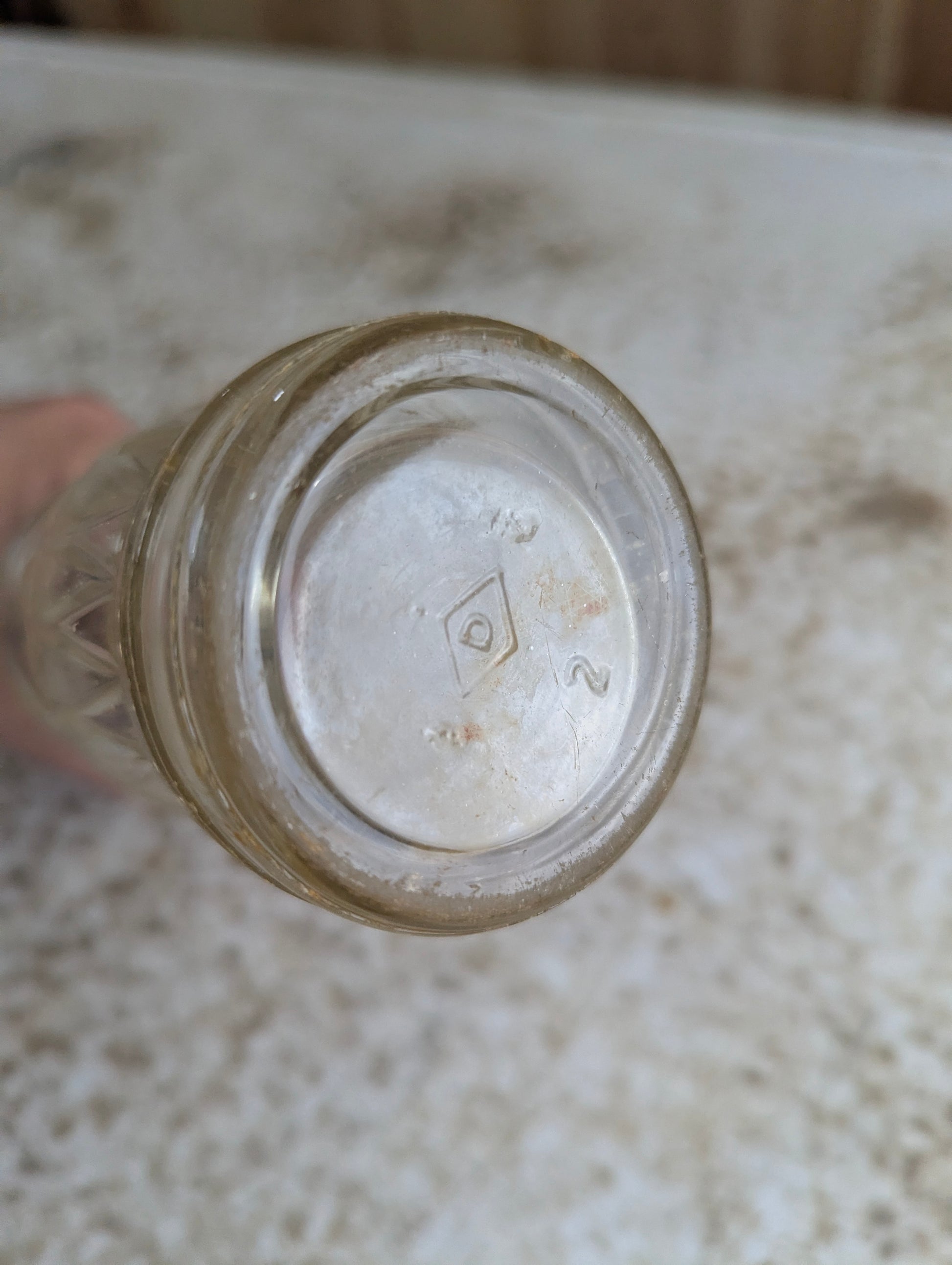 Vintage Soo Falls Embossed Glass Soda Bottle