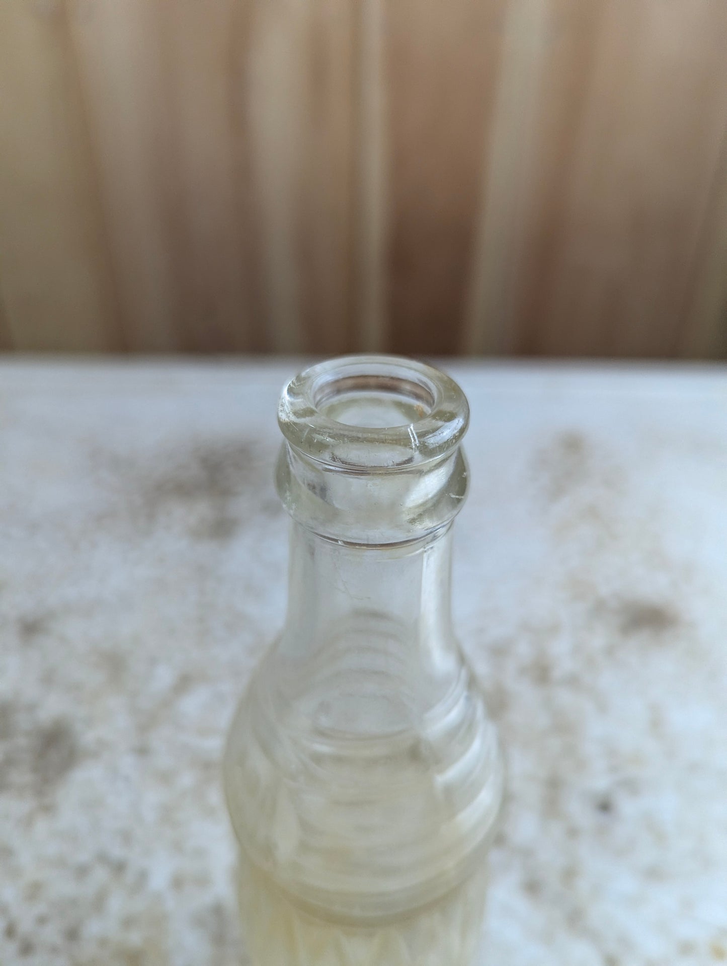 Vintage Soo Falls Embossed Glass Soda Bottle