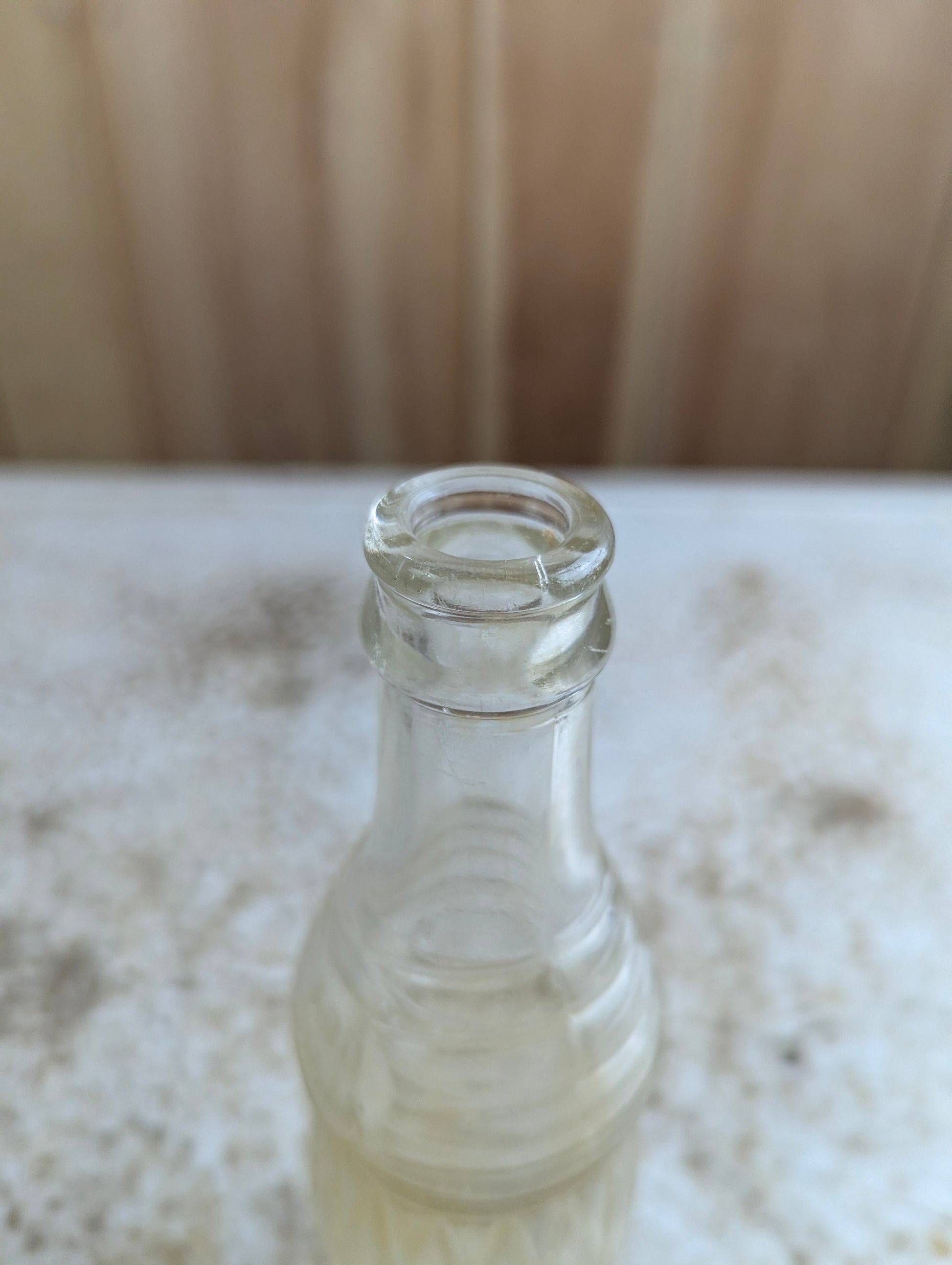 Vintage Soo Falls Embossed Glass Soda Bottle