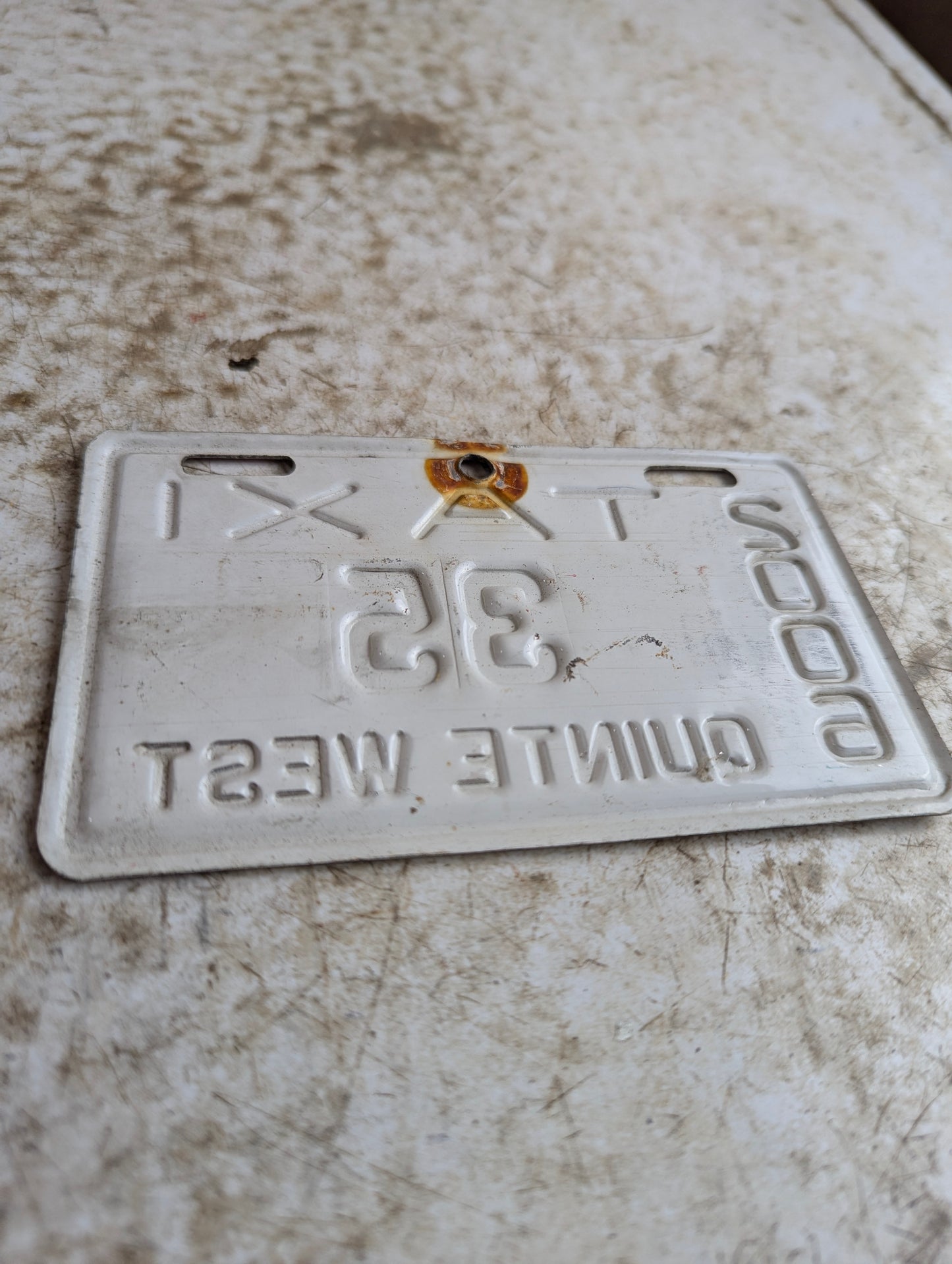 2006 Quinte West Taxi License Plate