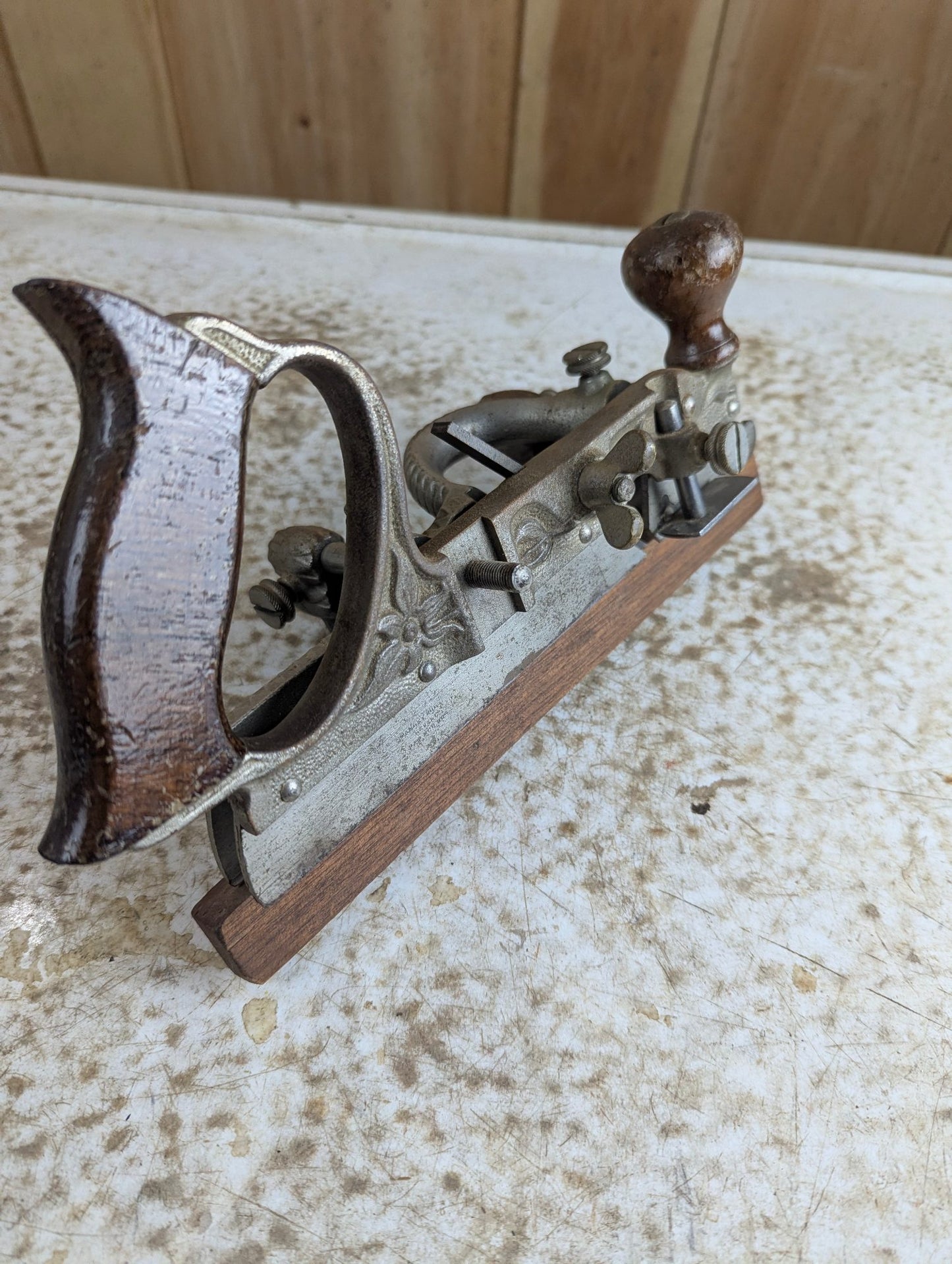 Antique Stanley No. 45 Combination Plane with Fence, Side, Bars, and Depth Stop