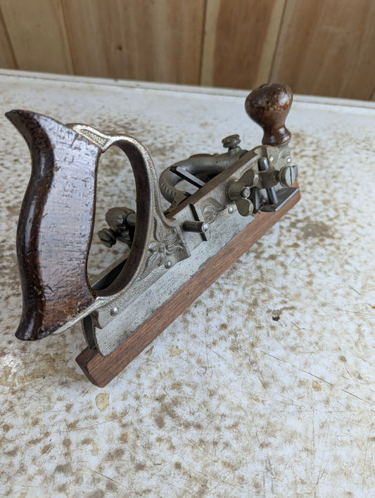 Antique Stanley No. 45 Combination Plane with Fence, Side, Bars, and Depth Stop