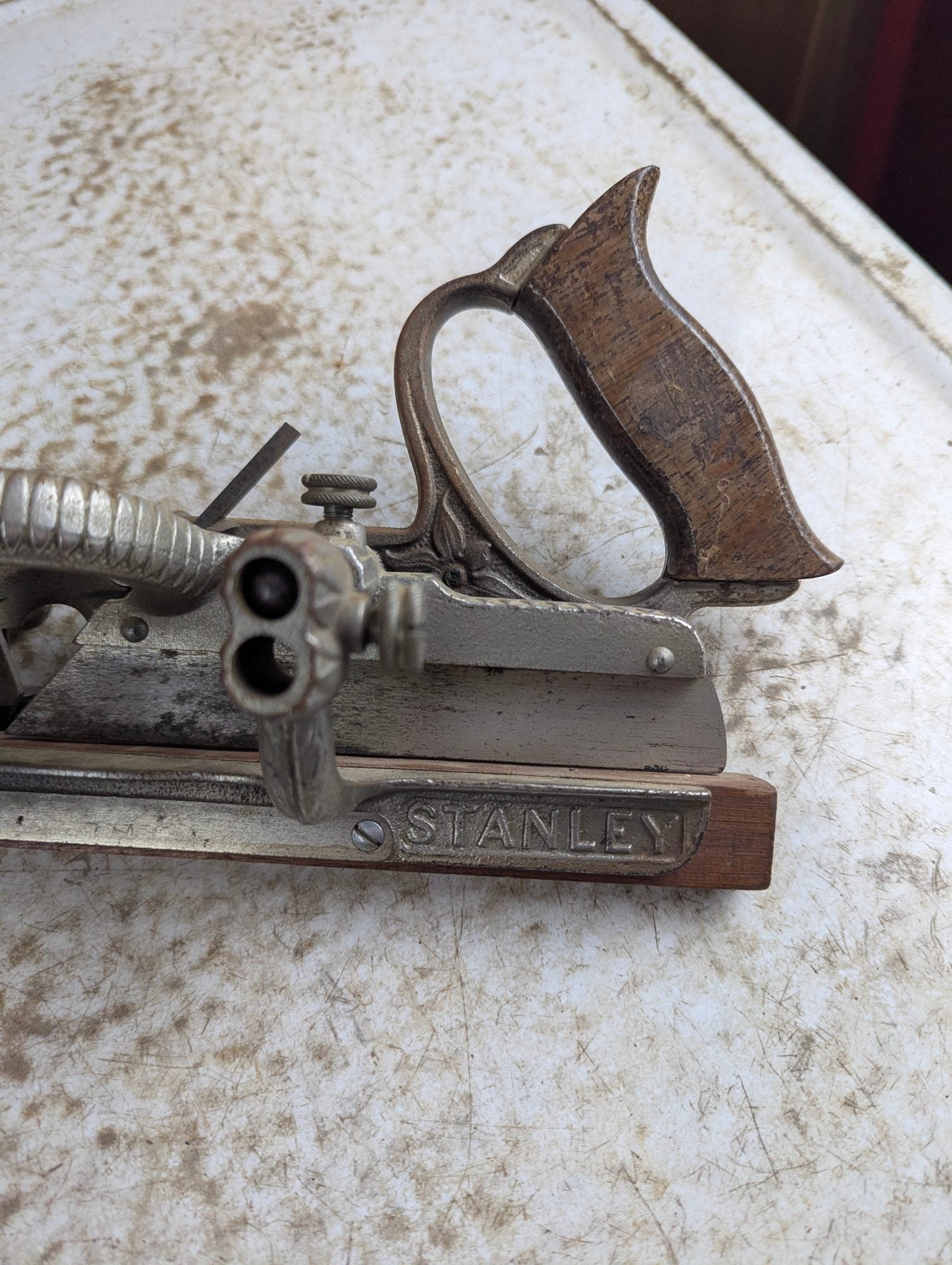 Antique Stanley No. 45 Combination Plane with Fence, Side, Bars, and Depth Stop