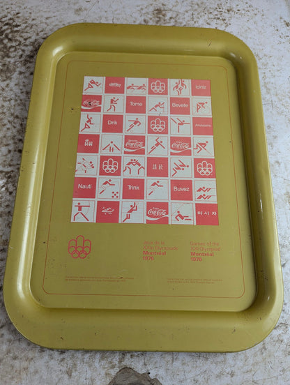 1976 Montreal Olympics Coca-Cola Serving Tray 15" x 11"