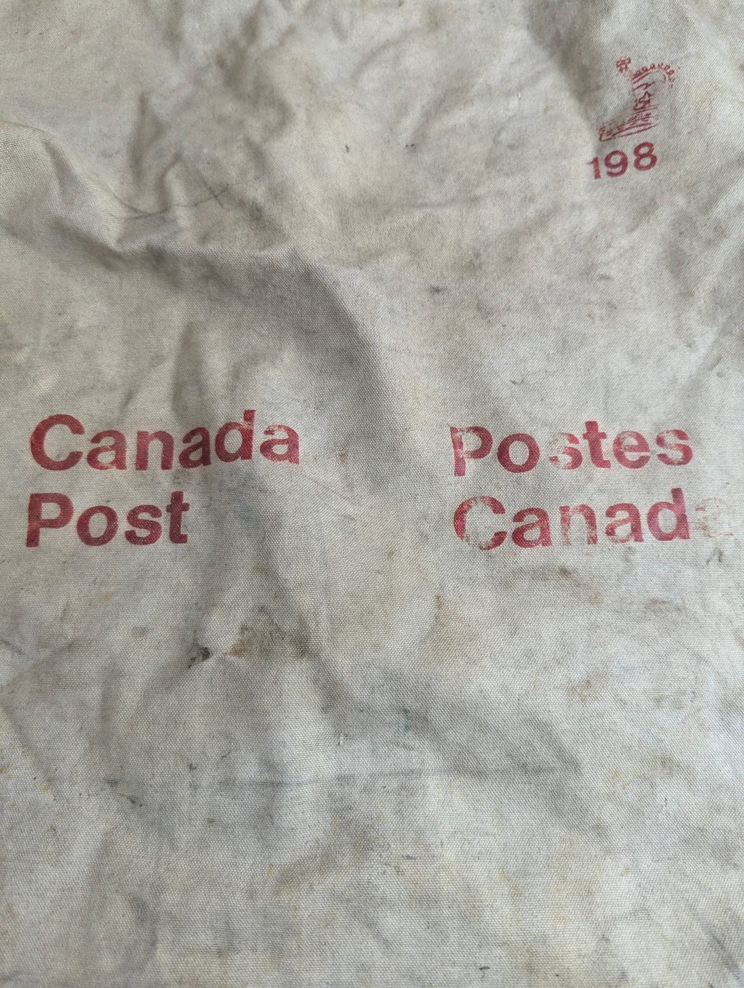 Vintage Canada Post Mail Bag 1980s