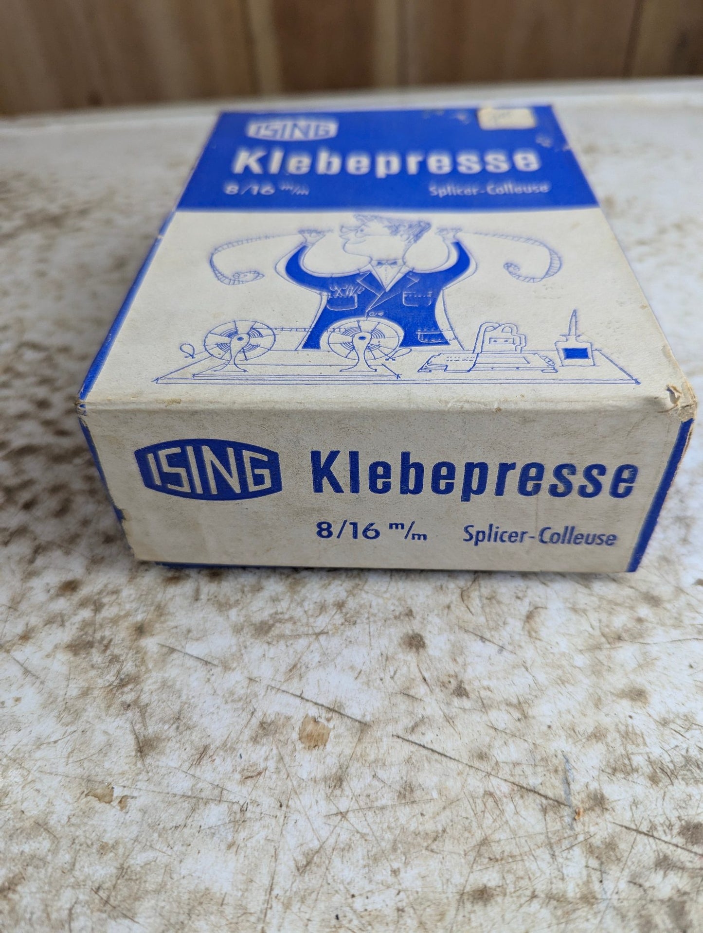 Vintage Isling Klebepresse German 8mm and 16mm Film Splicer in Box