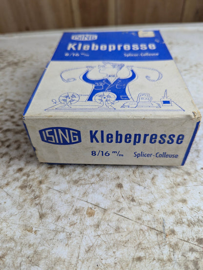 Vintage Isling Klebepresse German 8mm and 16mm Film Splicer in Box