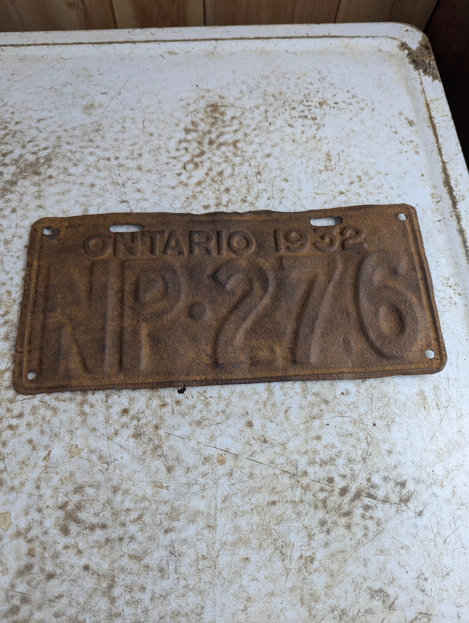 1932 Ontario Passenger Vehicle License Plate