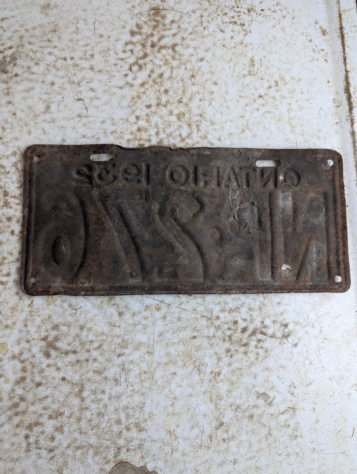 1932 Ontario Passenger Vehicle License Plate