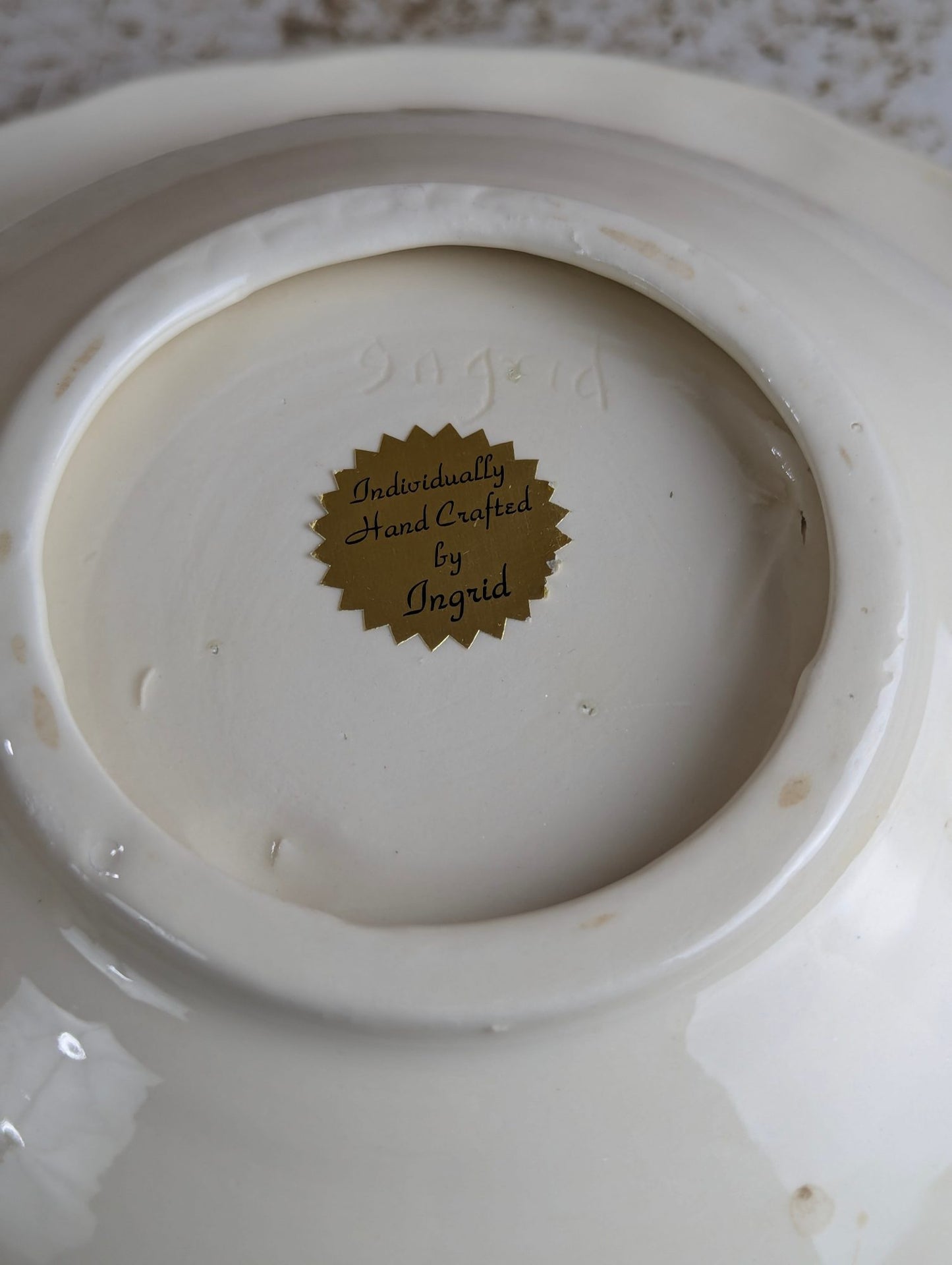 Vintage Arnel's Ceramic Wash Pitcher and Basin Set