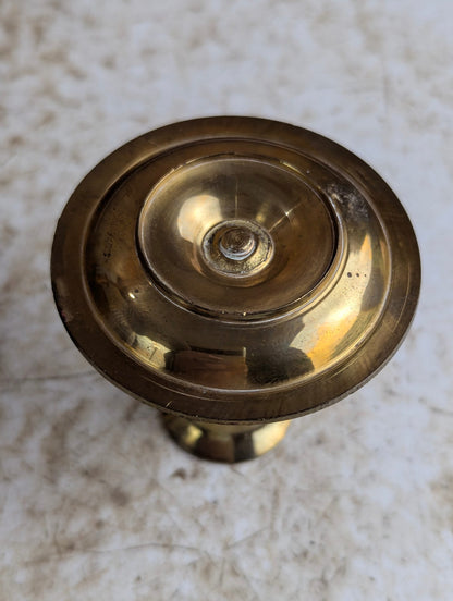 pair of small brass Candlesticks