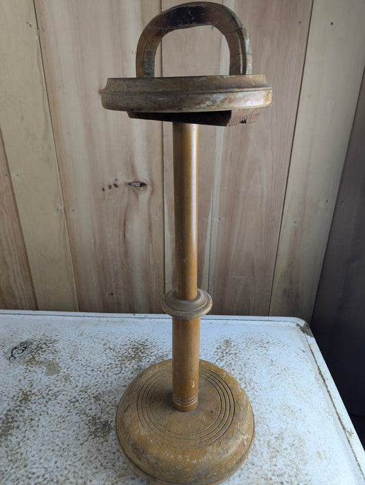 Handmade 27" Wooden Ashtray Stand