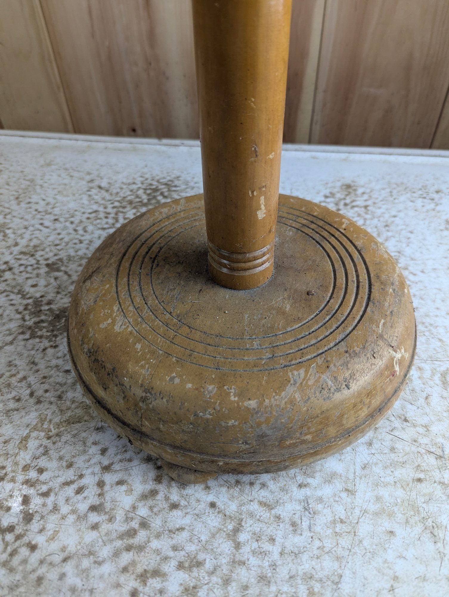 Handmade 27" Wooden Ashtray Stand