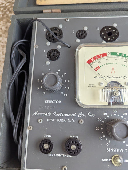Accurate Instrument Tube Tester Model 151 - Working with Manual