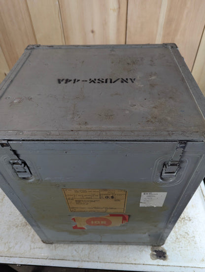 Vintage Metal Navy Military Transit Case 18.5" x 16.5" x 24" AN/USM-44A Signal Generator Case