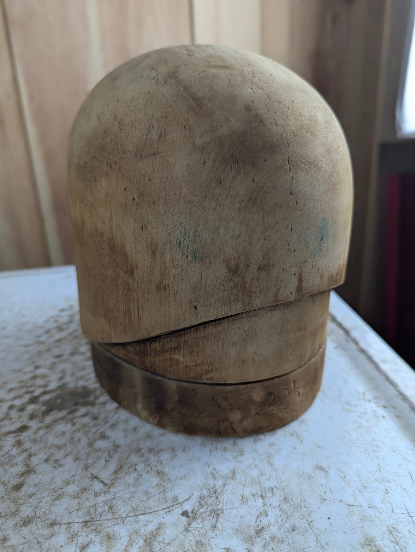 Vintage Millinery Wood Hat Block Size 22.5