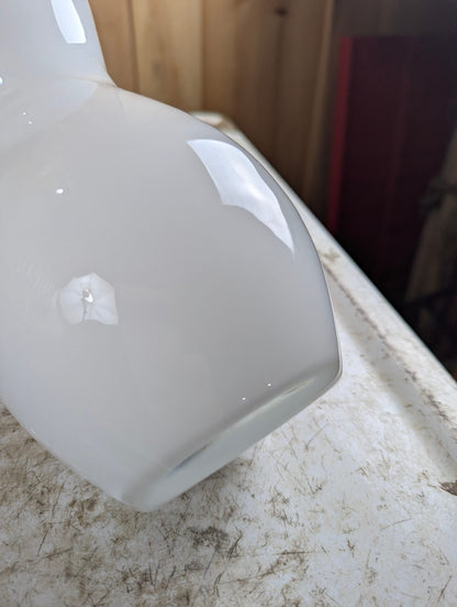 Vintage Hand-blown 16.5" Frosted Glass Vase