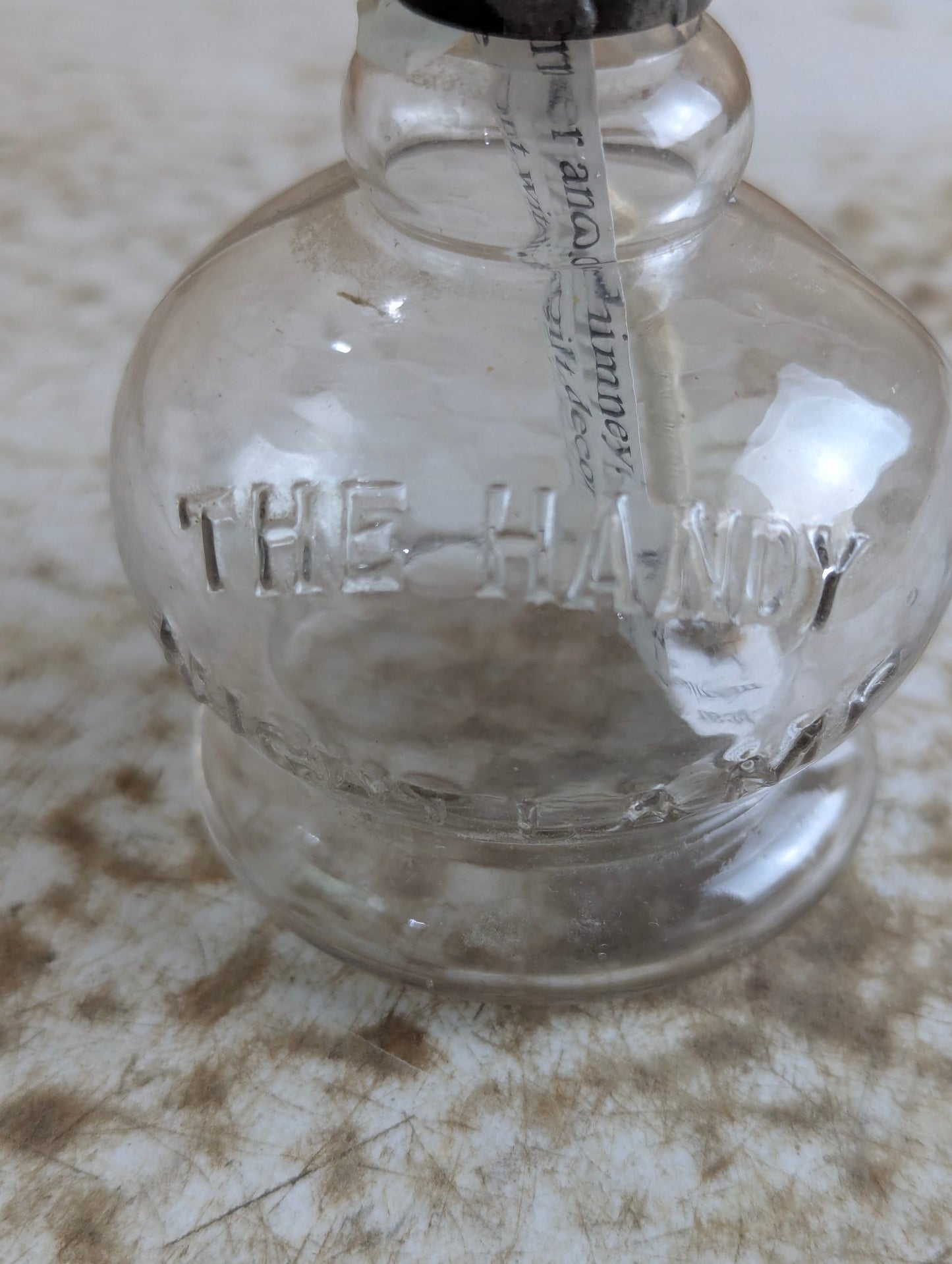 Vintage 'The Handy Night Lamp' Oil Lamp