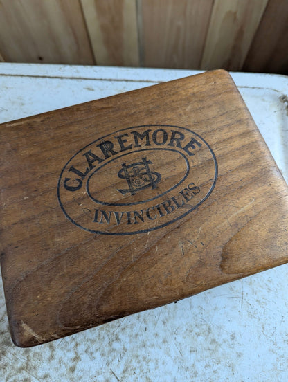 Antique Claremore Invincibles Cigar Box