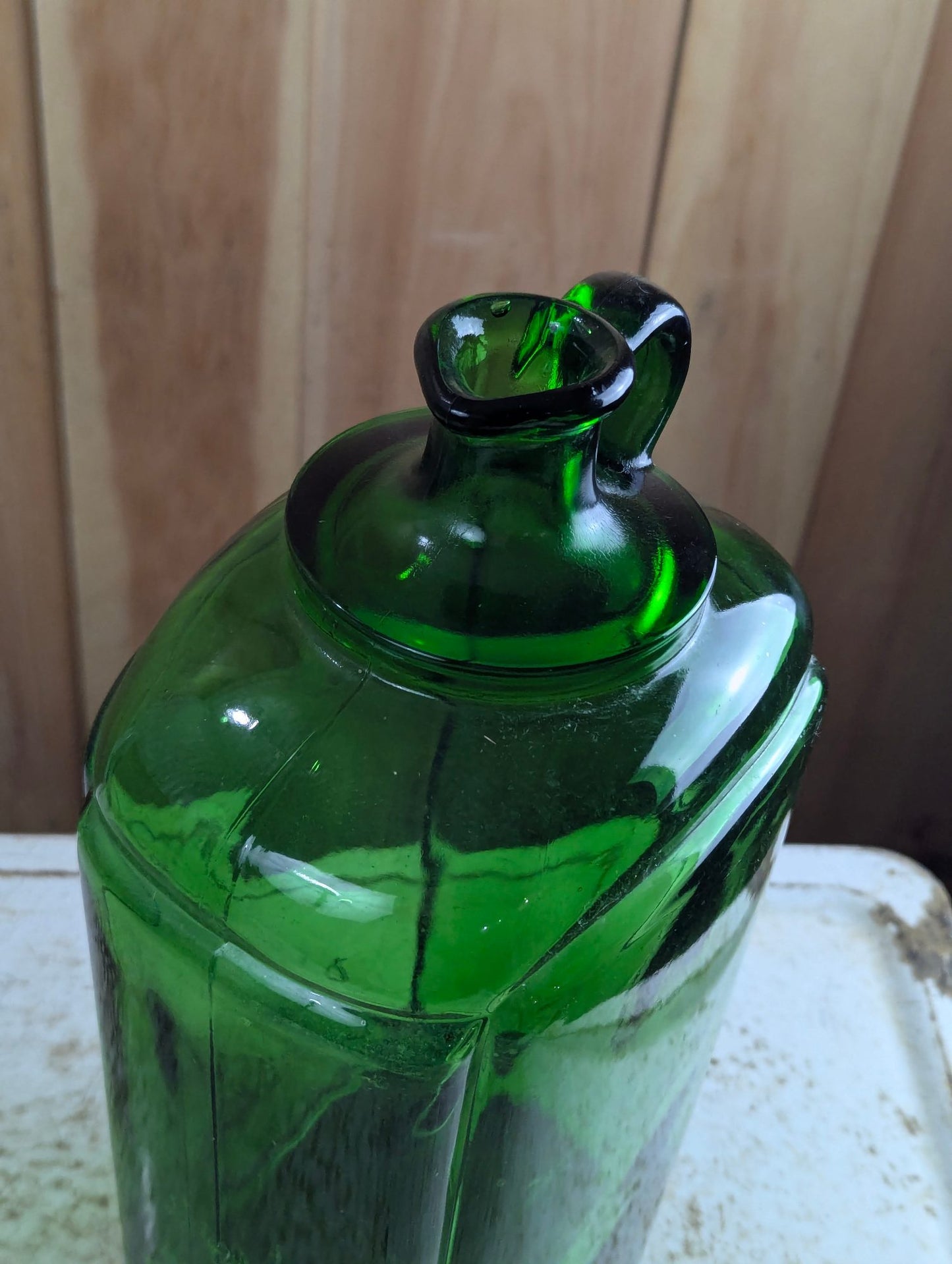 1940s Bright's Winery Green Glass 1 Gallon Wine Jug