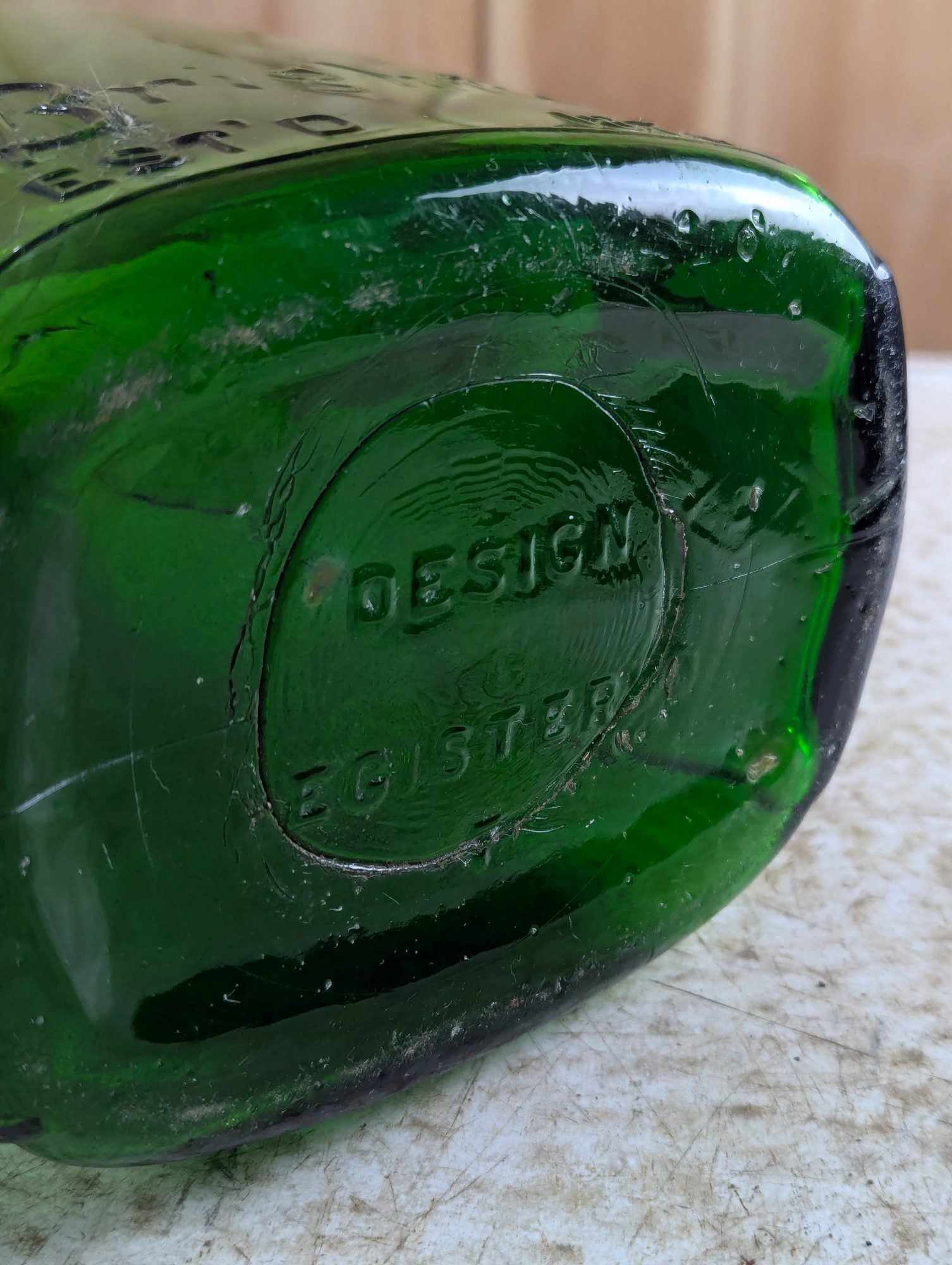 1940s Bright's Winery Green Glass 1 Gallon Wine Jug