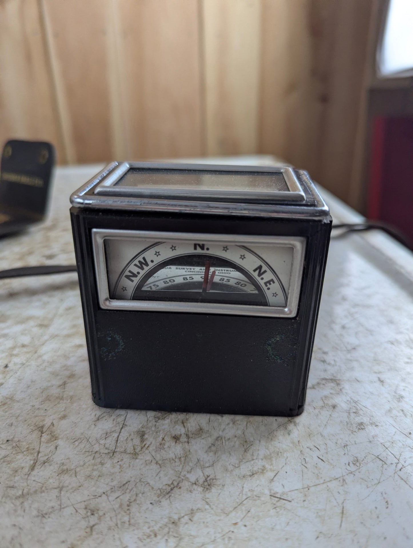 1950s Aqua Survey Instrument Co. Magnetic Locator in Leather Case