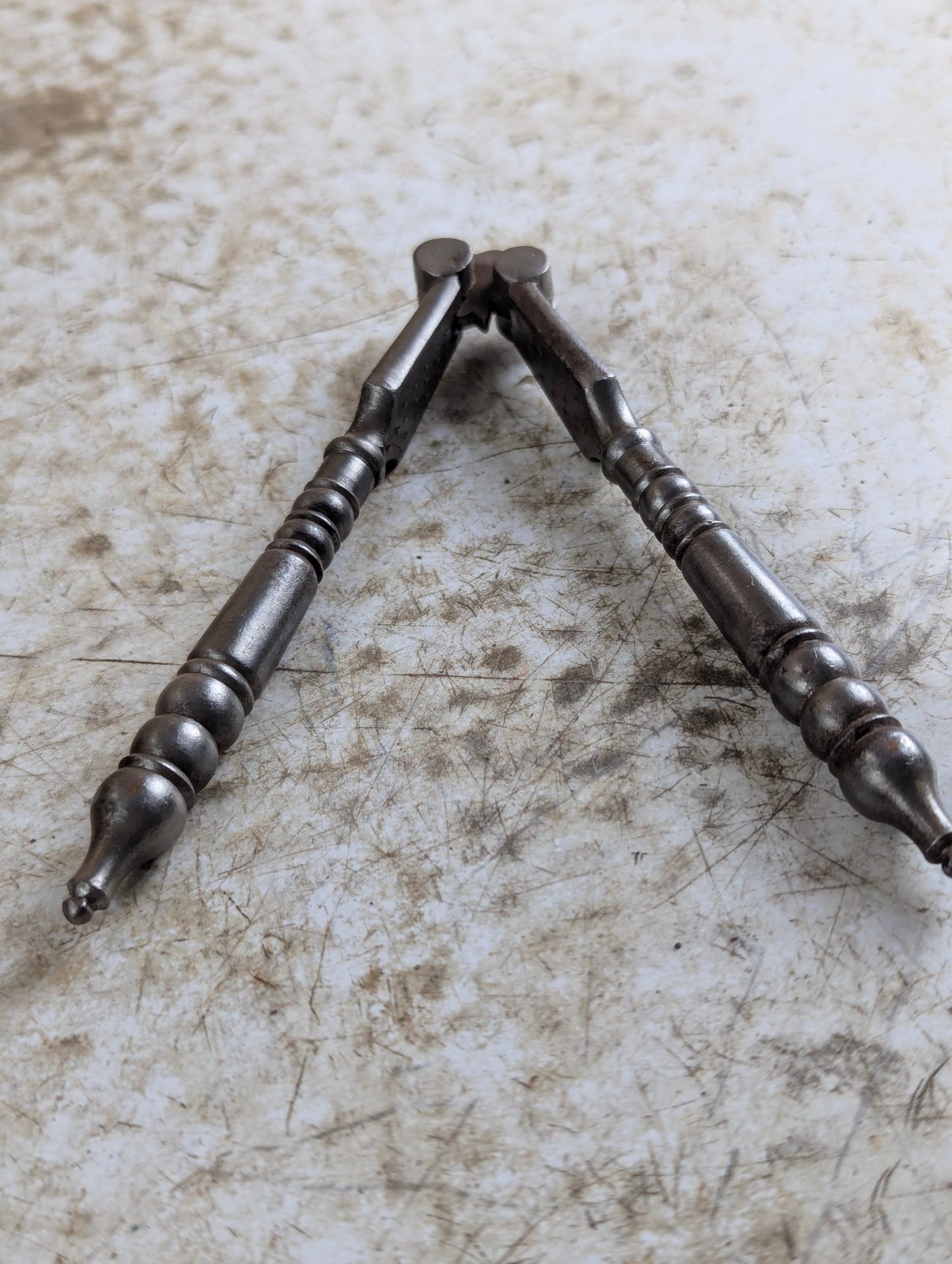 19th Century Victorian Reversible Metal Nut Cracker