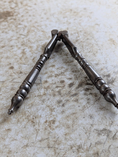 19th Century Victorian Reversible Metal Nut Cracker