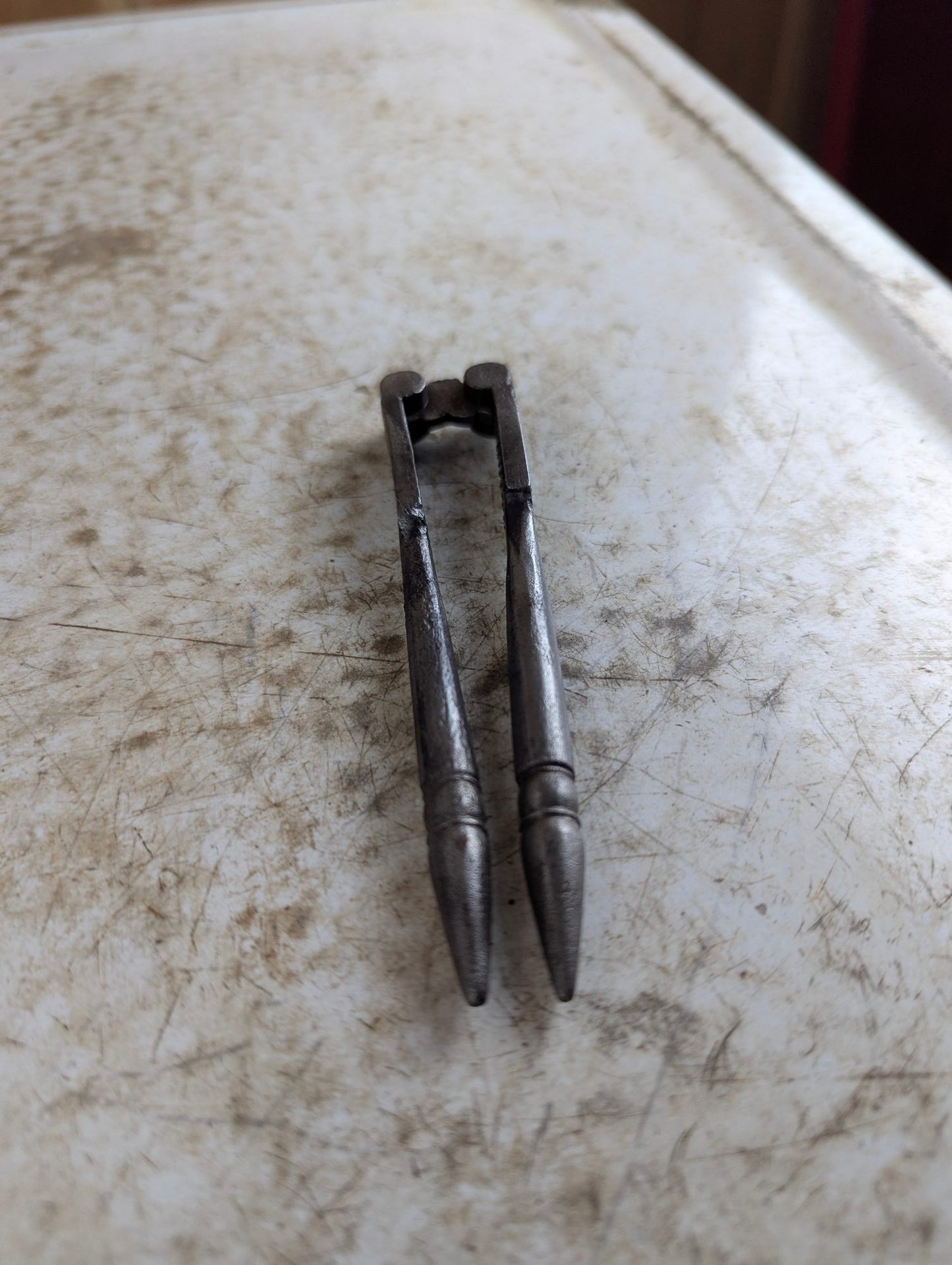 19th Century Victorian Reversible Metal Nut Cracker