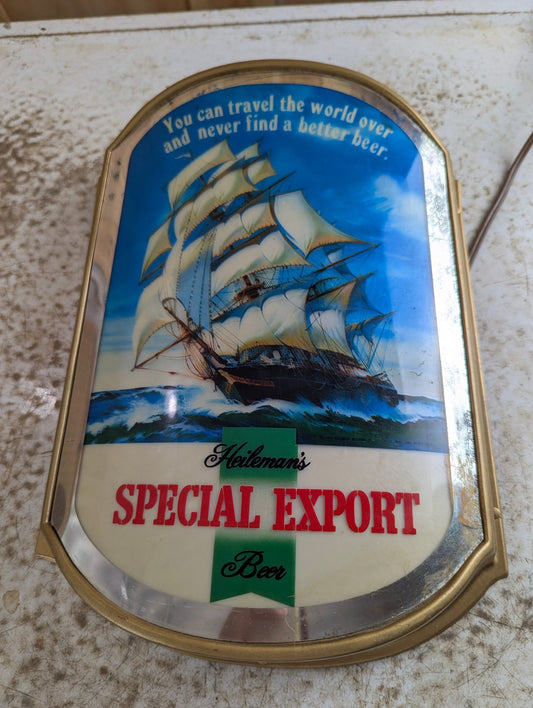 1970s Heileman's Special Export Beer Lighted Sign