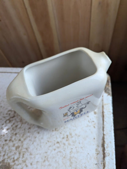 1960s Martell Cognac Ceramic Advertising Pitcher