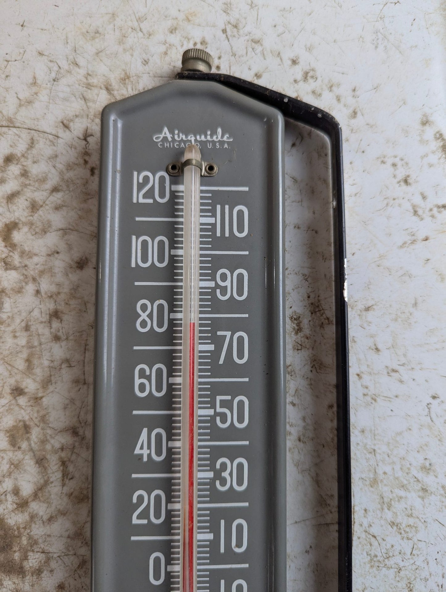 Vintage Airguide Metal Thermometer