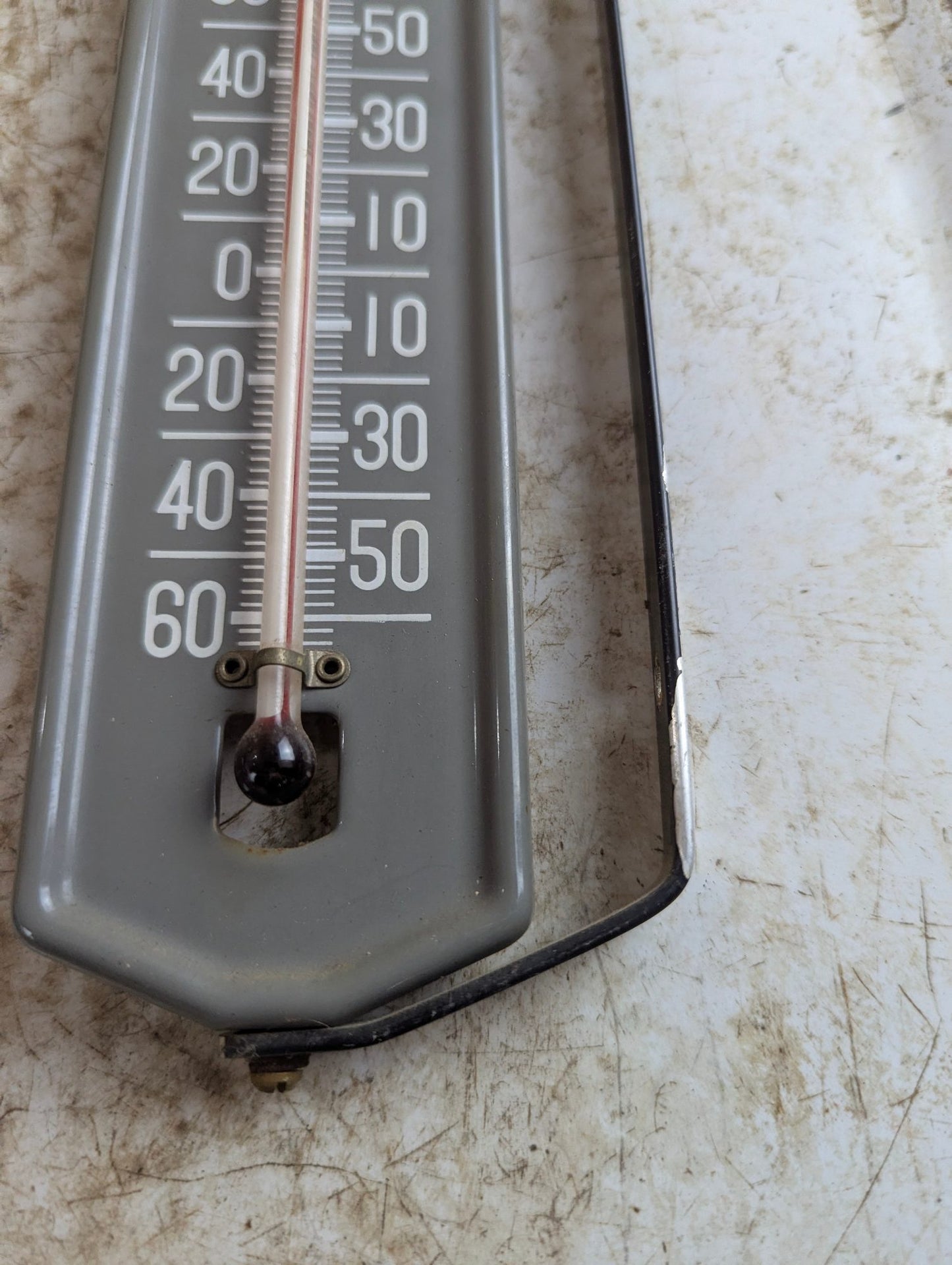 Vintage Airguide Metal Thermometer