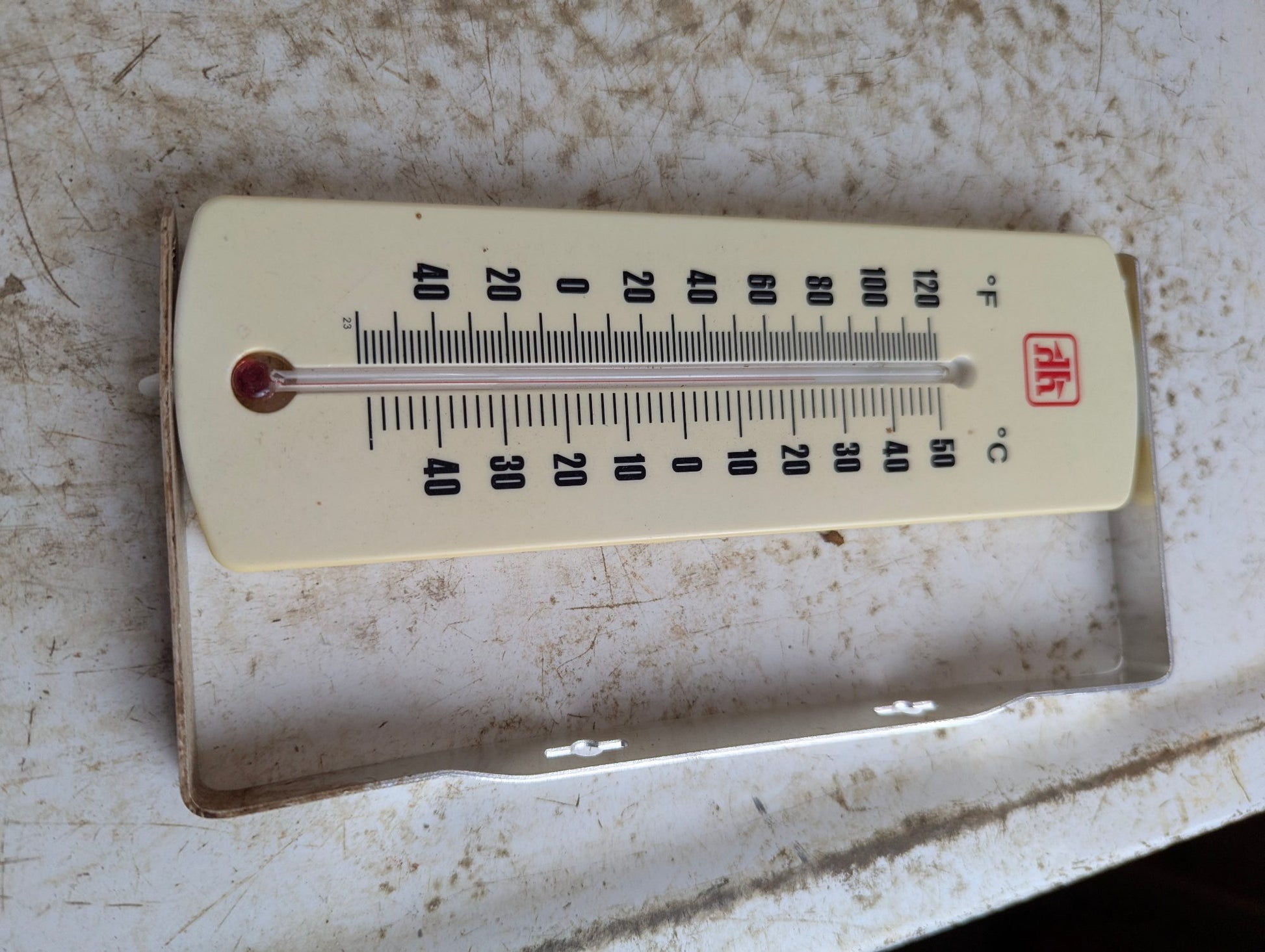 Vintage Plastic Home Hardware Thermometer