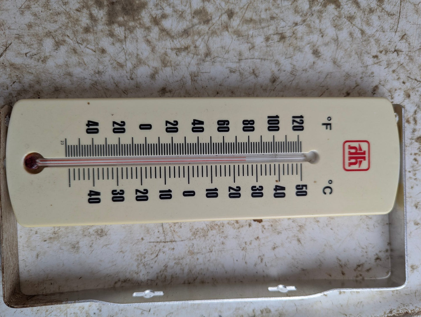 Vintage Plastic Home Hardware Thermometer