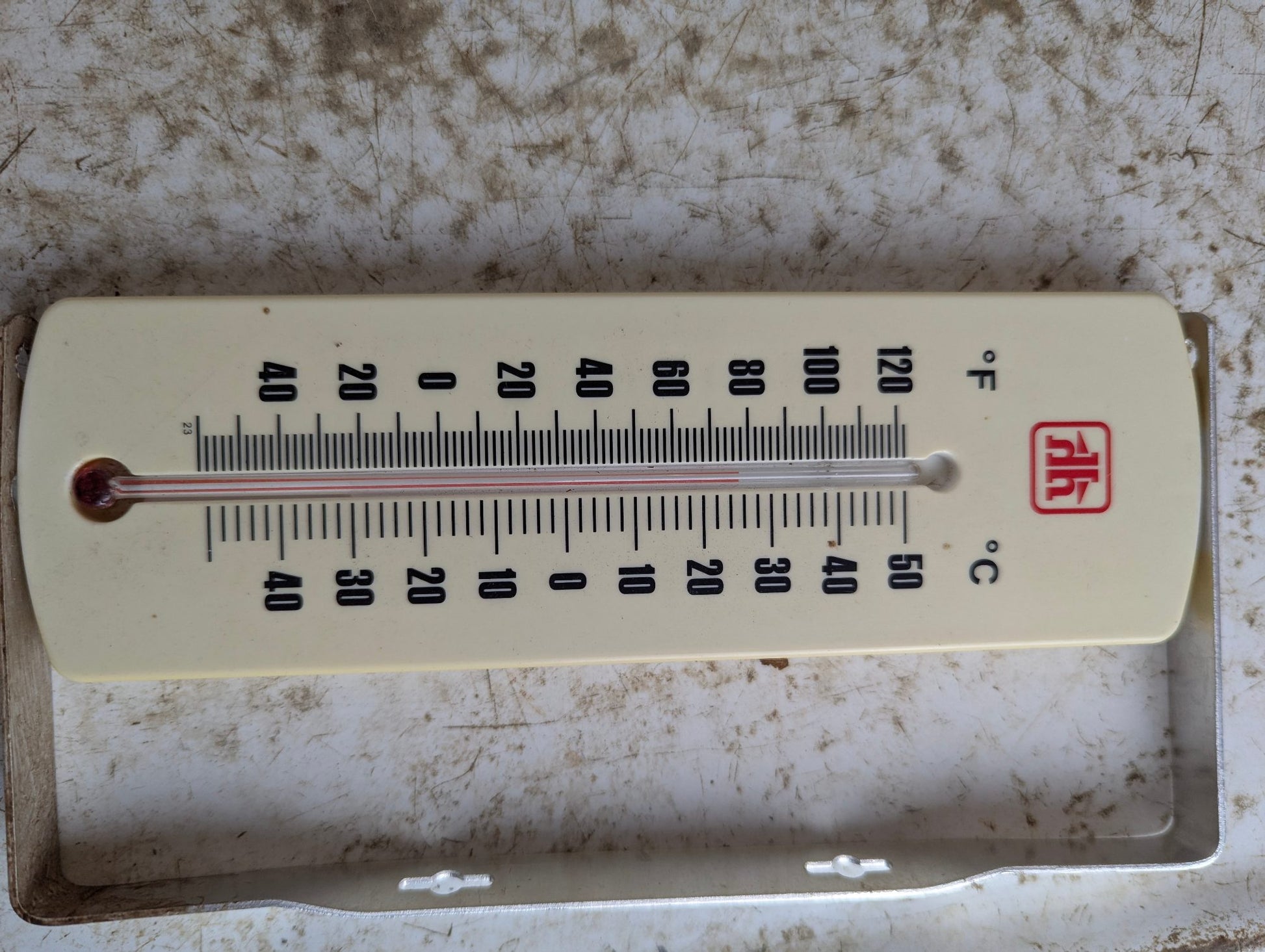 Vintage Plastic Home Hardware Thermometer