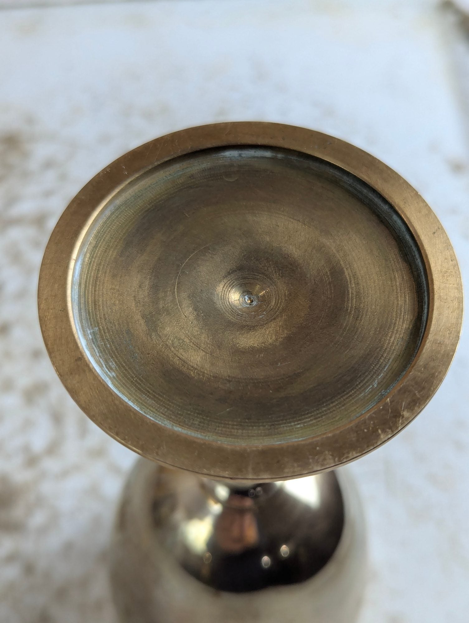 Vintage 6.75" Brass Goblet