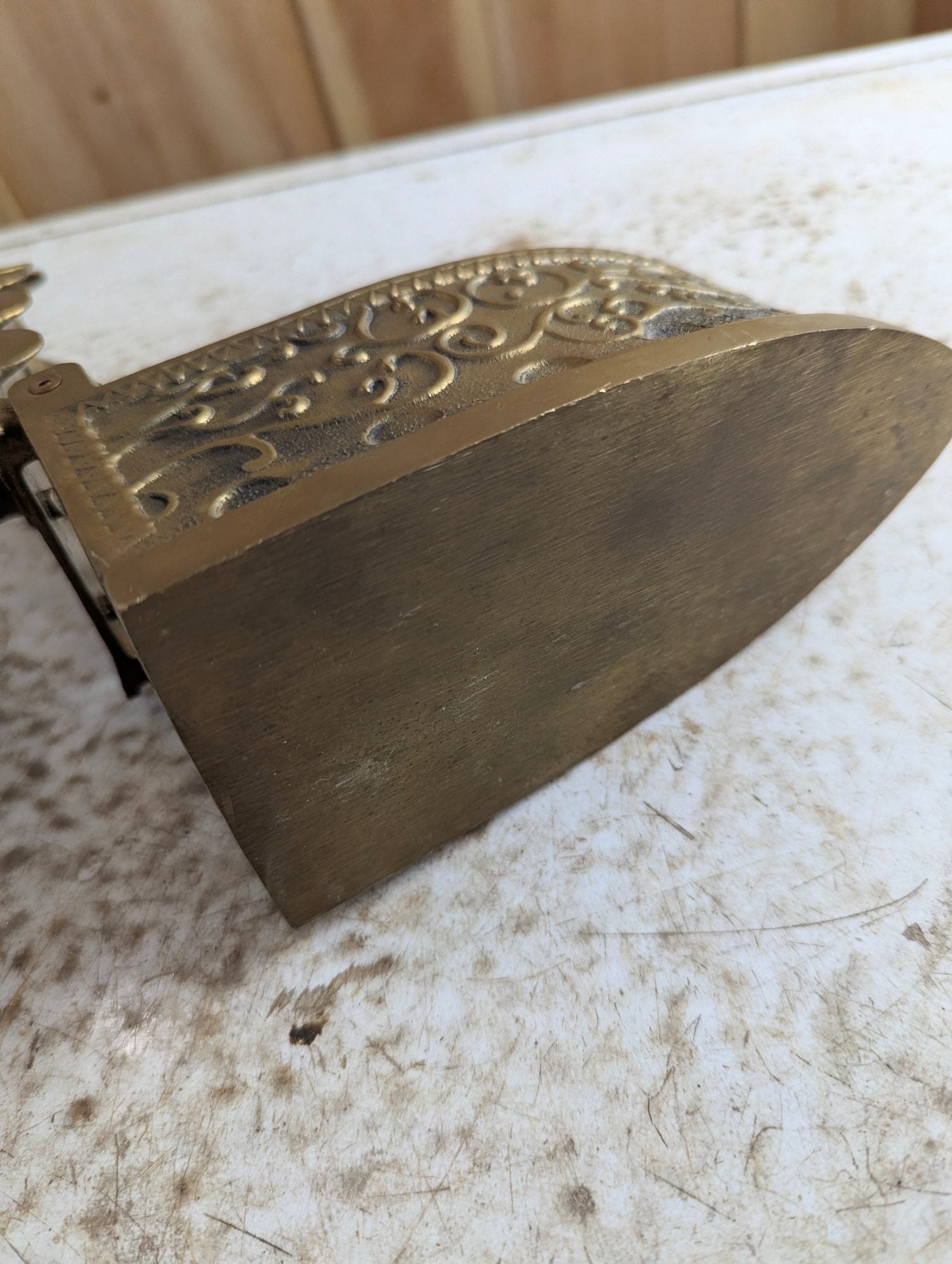 Antique Brass Charcoal Iron