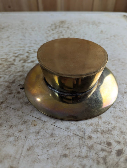 Vintage Etched Brass Ashtray