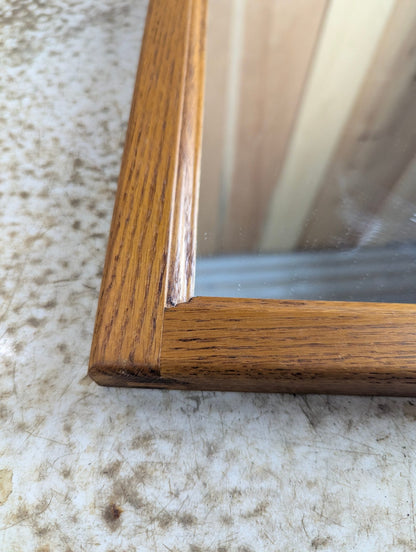 12" x 12" Wood Framed Square Mirror